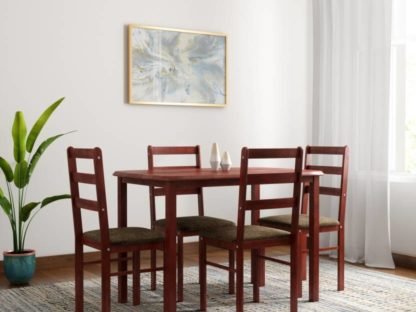 Wood 4 Seater Dining Set