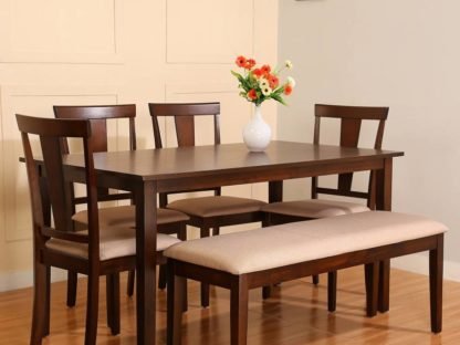 Wood 6 Seater Dining Set
