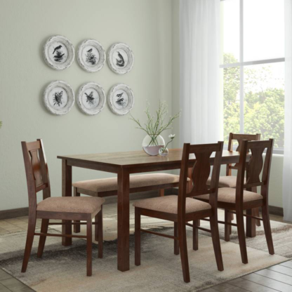 Teak Wood Dining Chair  6 Seater